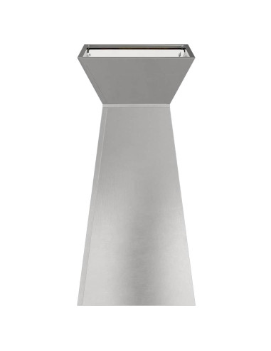 Vaso a Pilastro Argento 35 x 35 x 73 cm Acciaio inossidabile