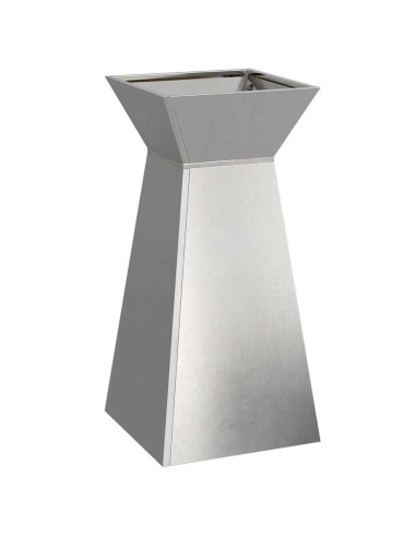 Vaso a Pilastro 2 pcs Argento 35 x 35 x 73 cm