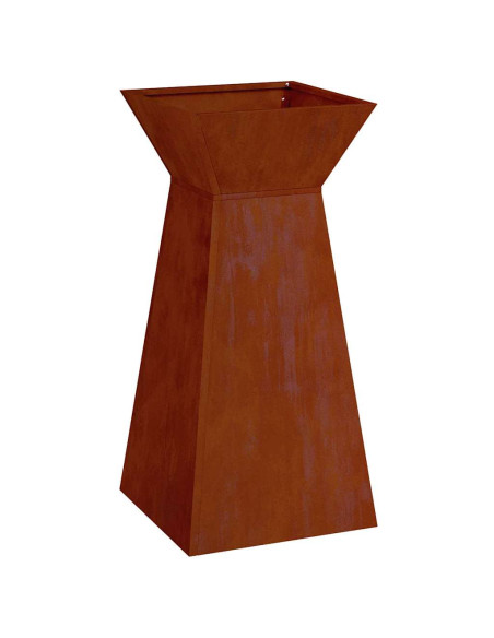 Vaso a Pilastro Argento 35 x 35 x 73 cm