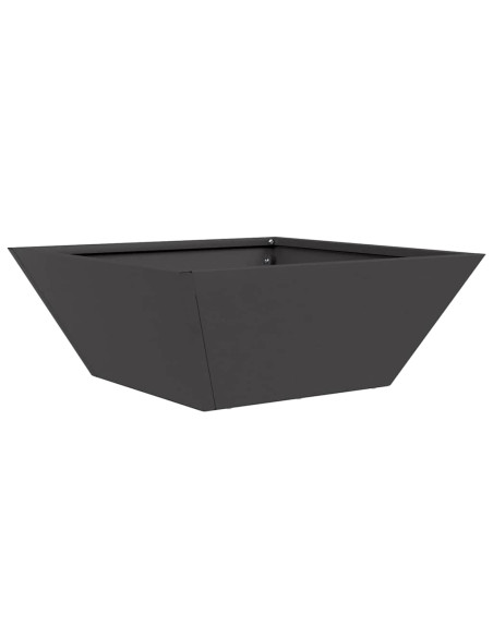 Vaso da giardino 5 pcs Nero 40 x 40 x 15 cm