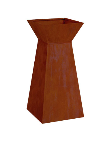 Vaso a Pilastro Argento 35 x 35 x 73 cm