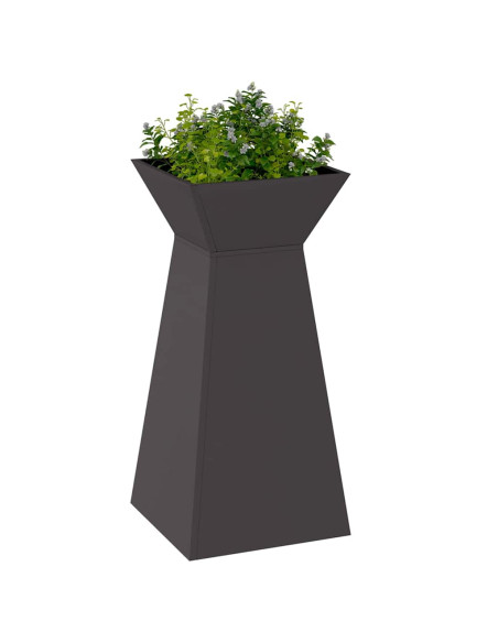Vaso a Pilastro Nero 35 x 35 x 73 cm