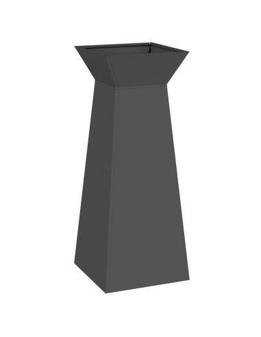 Vaso a Pilastro Nero 40 x 40 x 100 cm