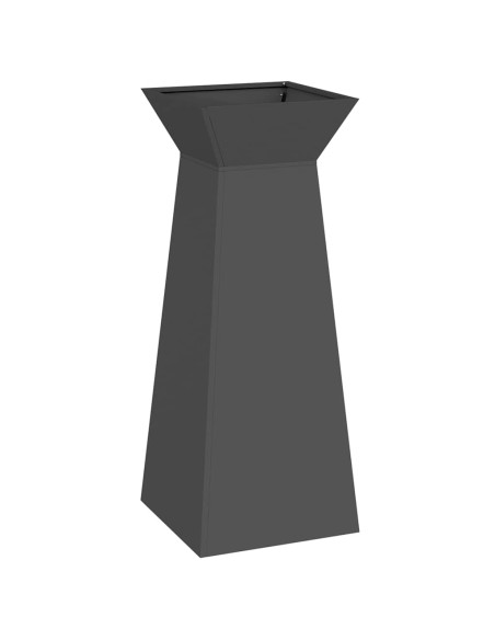 Vaso a Pilastro Nero 40 x 40 x 100 cm