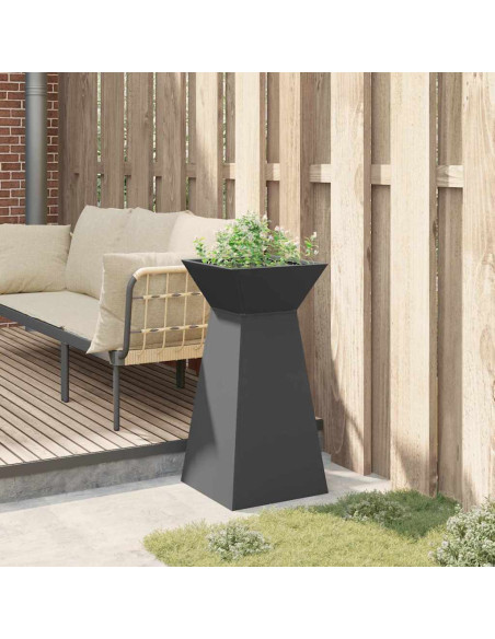 Vaso a Pilastro Nero 35 x 35 x 73 cm