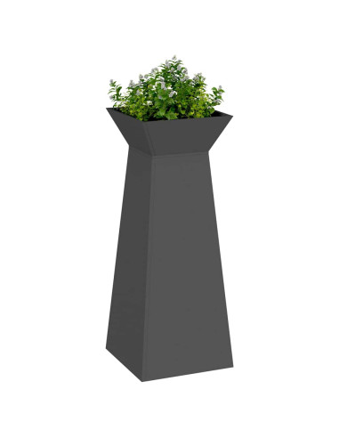 Vaso a Pilastro Nero 40 x 40 x 100 cm
