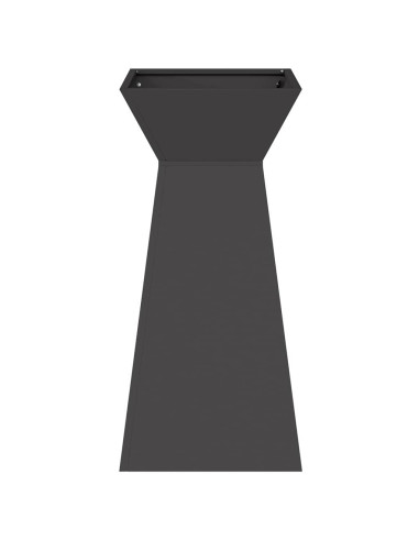 Vaso a Pilastro Nero 35 x 35 x 73 cm