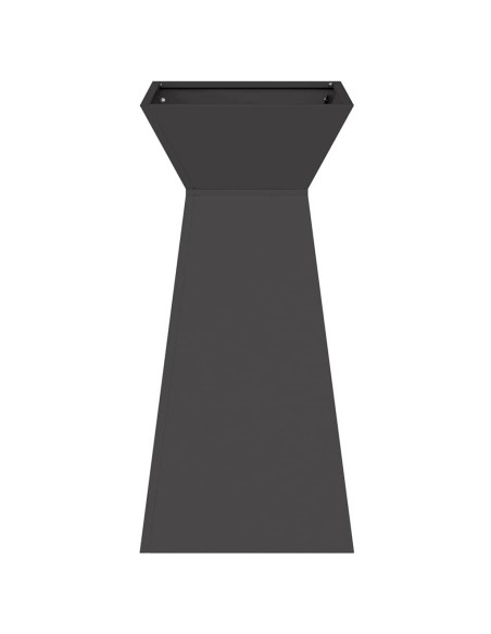 Vaso a Pilastro Nero 35 x 35 x 73 cm
