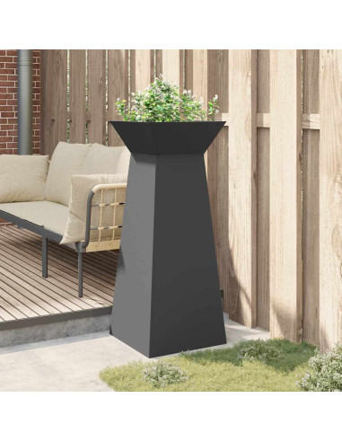 Vaso a Pilastro Nero 40 x 40 x 100 cm