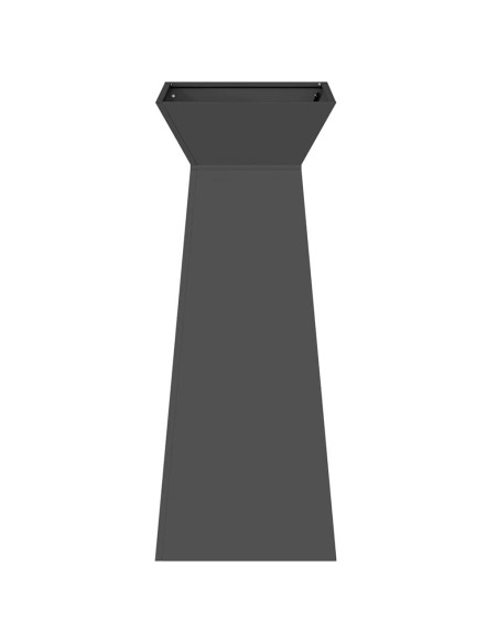 Vaso a Pilastro Nero 40 x 40 x 100 cm