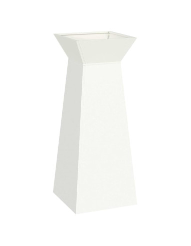 Vaso a Pilastro Bianco 40 x 40 x 100 cm