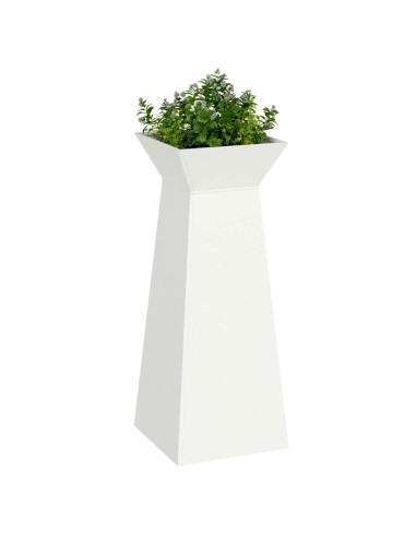 Vaso a Pilastro Bianco 40 x 40 x 100 cm