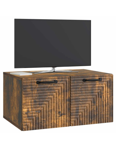Mobile Porta TV da Muro Rovere Fumo 59,5 x 41 x 30 cm