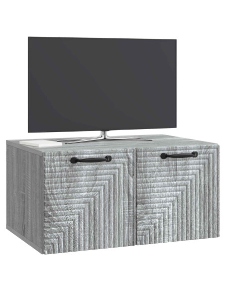 Mobile Porta TV da Muro Grigio Sonoma 59,5 x 41 x 30 cm