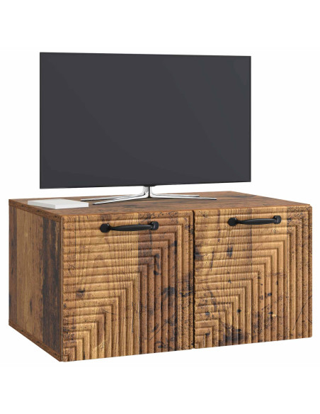 Mobile Porta TV da Muro Legno antico 59,5 x 41 x 30 cm