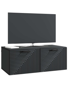 Mobile Porta TV da Muro Nero 78,5 x 41 x 30 cm 2