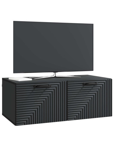 Mobile Porta TV da Muro Nero 78,5 x 41 x 30 cm