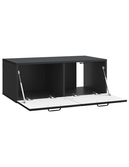 Mobile Porta TV da Muro Nero 78,5 x 41 x 30 cm