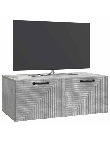 Mobile Porta TV da Muro Grigio Cemento 78,5 x 41 x 30 cm
