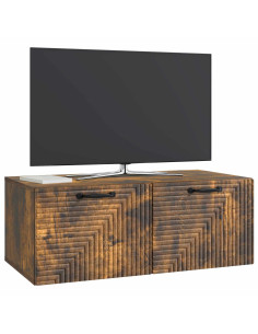 Mobile Porta TV da Muro Rovere Fumo 78,5 x 41 x 30 cm 2