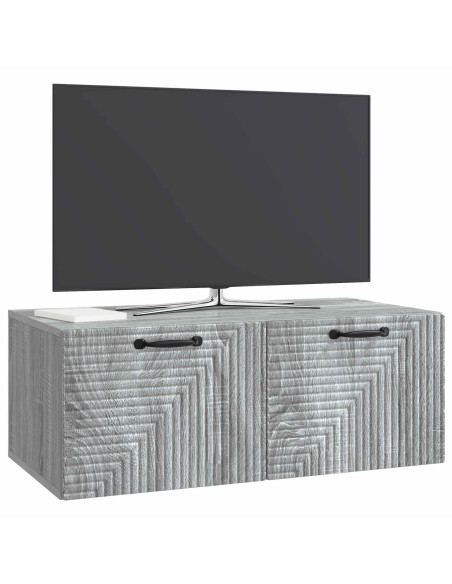 Mobile Porta TV da Muro Grigio Sonoma 78,5 x 41 x 30 cm