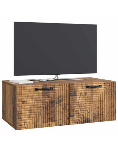Mobile Porta TV da Muro Legno antico 78,5 x 41 x 30 cm