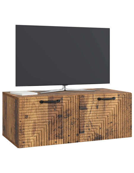 Mobile Porta TV da Muro Legno antico 78,5 x 41 x 30 cm