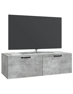 Mobile Porta TV da Muro Grigio Cemento 98 x 41 x 30 cm 2