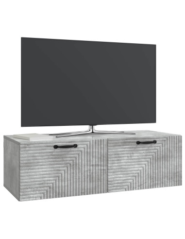 Mobile Porta TV da Muro Grigio Cemento 98 x 41 x 30 cm
