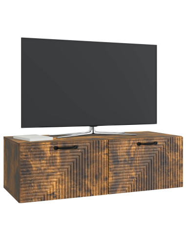 Mobile Porta TV da Muro Rovere Fumo 98 x 41 x 30 cm