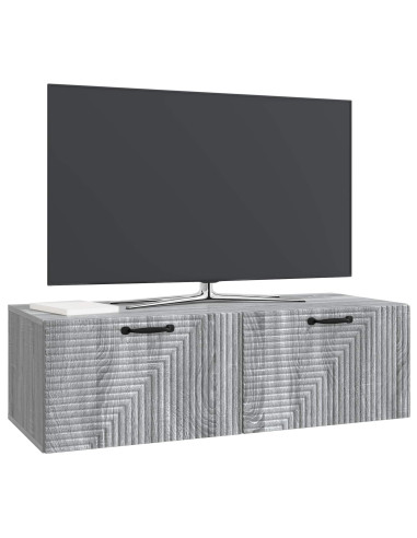 Mobile Porta TV da Muro Grigio Sonoma 98 x 41 x 30 cm