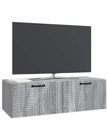 Mobile Porta TV da Muro Grigio Sonoma 98 x 41 x 30 cm