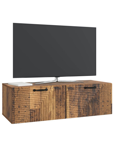 Mobile Porta TV da Muro Legno antico 98 x 41 x 30 cm