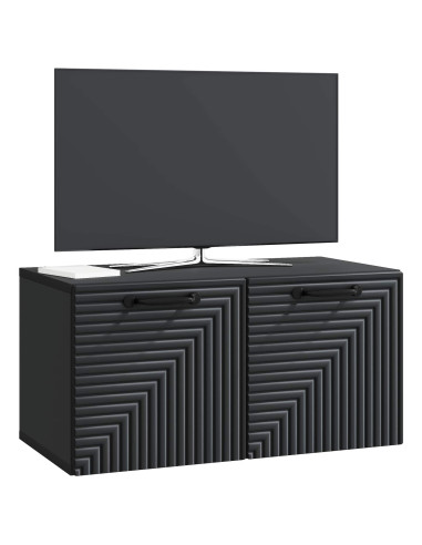 Mobile Porta TV da Muro Nero 59,5 x 31 x 30 cm