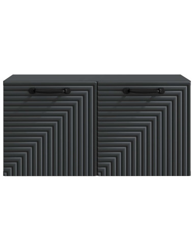 Mobile Porta TV da Muro Nero 59,5 x 31 x 30 cm
