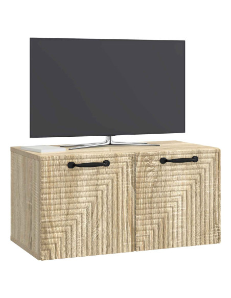Mobile Porta TV da Muro Rovere Sonoma 59,5 x 31 x 30 cm