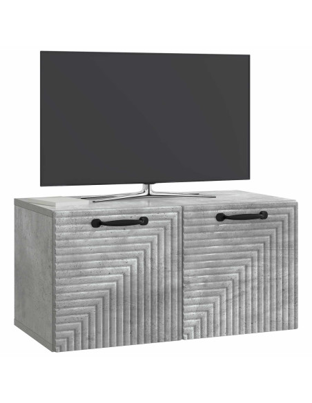 Mobile Porta TV da Muro Grigio Cemento 59,5 x 31 x 30 cm