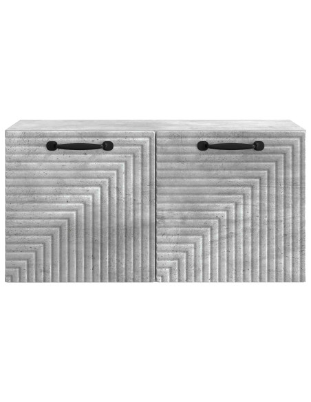 Mobile Porta TV da Muro Grigio Cemento 59,5 x 31 x 30 cm