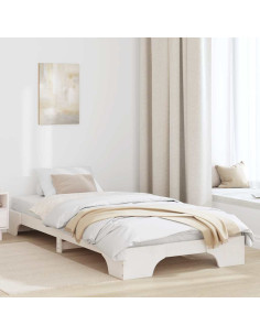 Struttura del letto Bianco 80 x 200 cm Pino massello