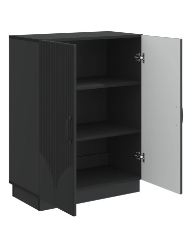 Credenza Nero 66 x 34,5 x 87 cm Legno ingegnerizzato