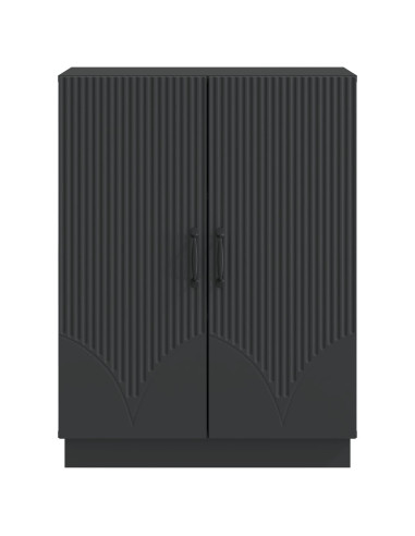 Credenza Nero 66 x 34,5 x 87 cm Legno ingegnerizzato