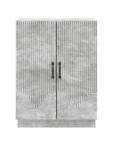 Credenza Grigio Cemento 66 x 34,5 x 87 cm Legno ingegnerizzato