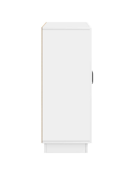 Credenza Bianco Lucido 66 x 34,5 x 87 cm Legno ingegnerizzato