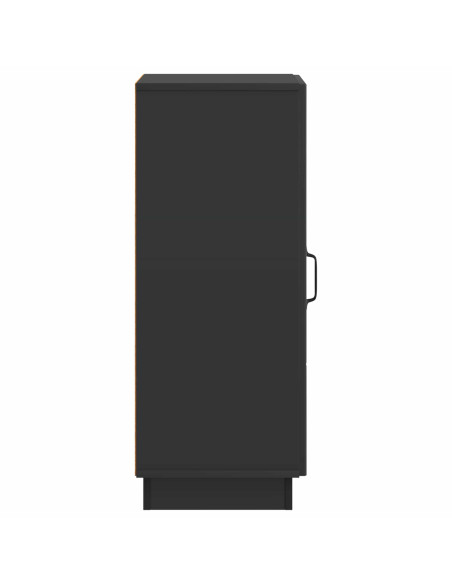 Credenza Nero 33 x 34,5 x 87 cm Legno ingegnerizzato