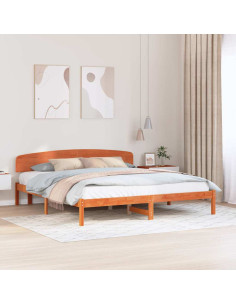 Struttura del letto Marrone cerato 180 x 200 cm Pino massello