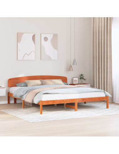 Struttura del letto Marrone cerato 180 x 200 cm Pino massello