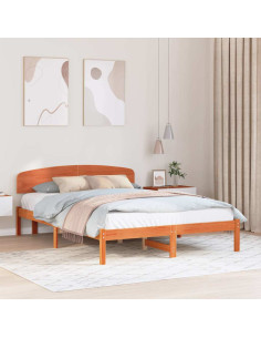 Struttura del letto Marrone cerato 150 x 200 cm Pino massello