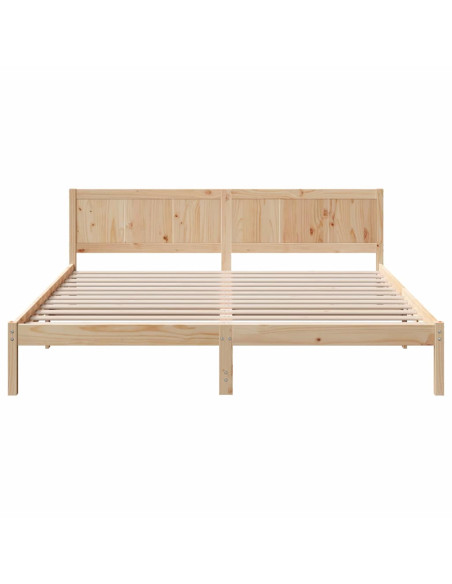 Struttura del letto Marrone 180 x 200 cm Legno massello di pino