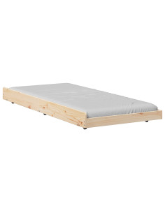 Struttura del letto Marrone 80 x 200 cm Legno massello di pino 2