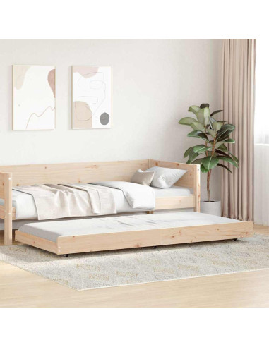 Struttura del letto Marrone 80 x 200 cm Legno massello di pino